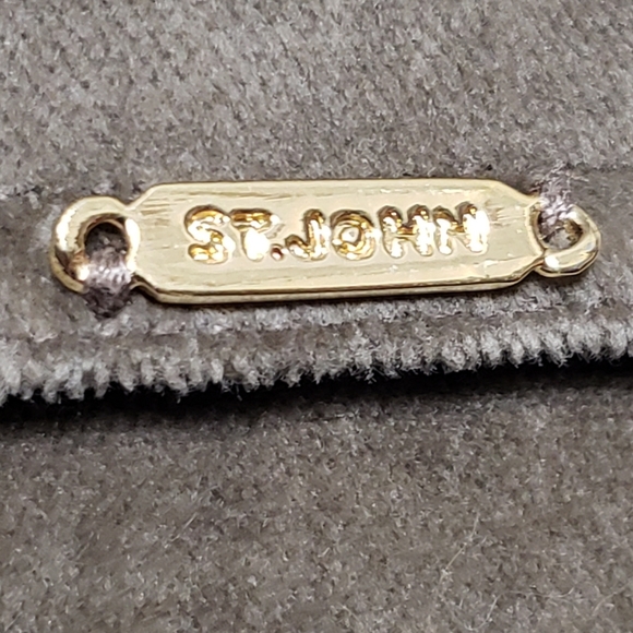 St. John Sport Tan Suede Feel Tan Jacket Sz ?? - Picture 9 of 14